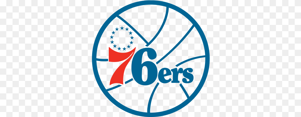 Philadelphia 76ers Logo Transparent, Symbol, Text Png Image