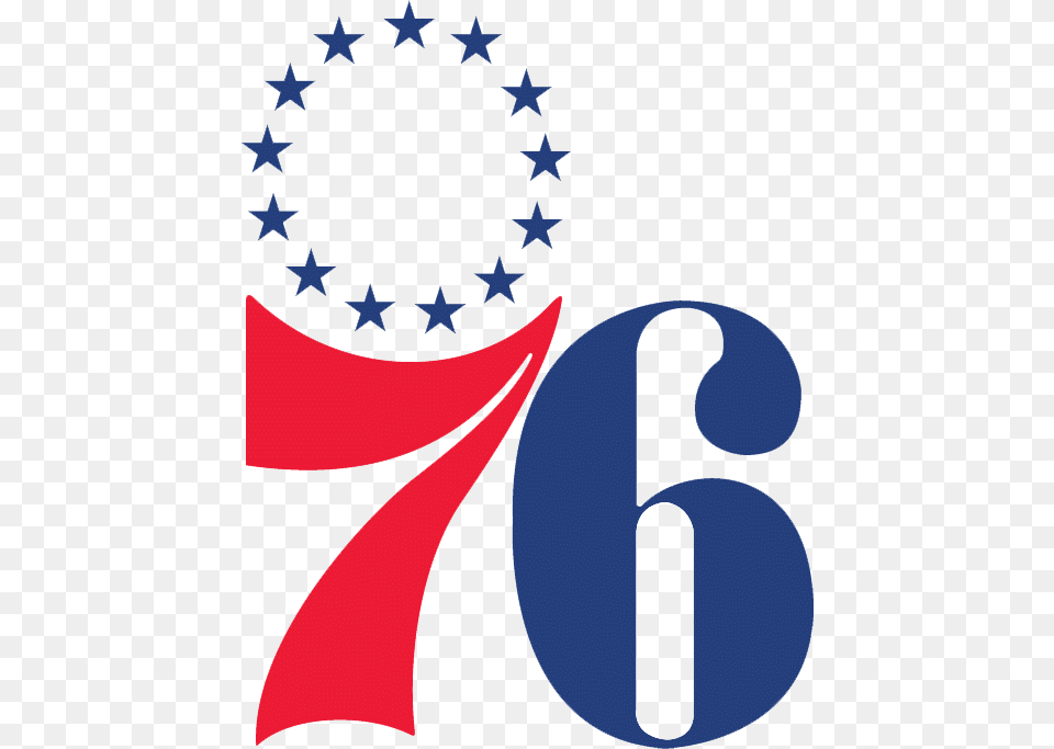 Philadelphia 76ers Primary Logo, Symbol, Number, Text Png