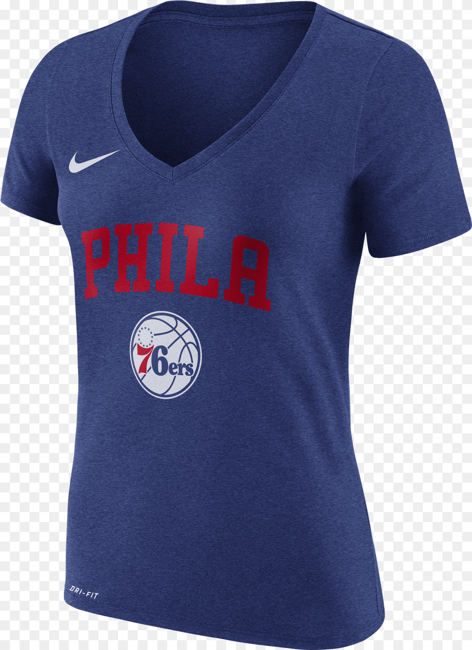 Philadelphia 76ers Women39s Logo Wordmark Tee By Nike Philadelphia, Clothing, Shirt, T-shirt Png