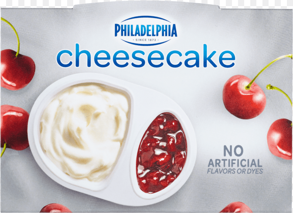 Philadelphia Cheesecake Salted Caramel, Dessert, Food, Yogurt, Fruit Free Png Download
