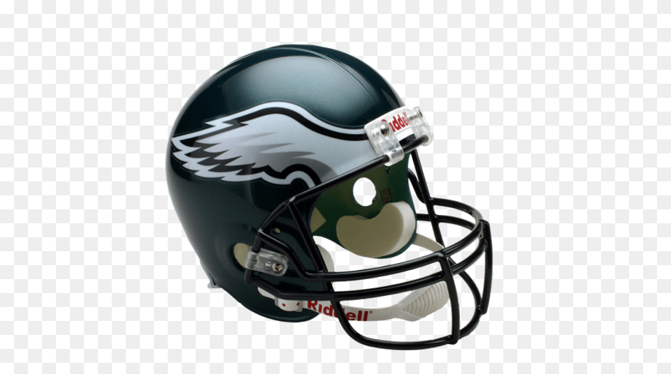 Philadelphia Eagles Nfl Replica Full Size Helmet, American Football, Football, Person, Playing American Football Png Image