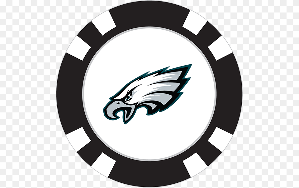 Philadelphia Eagles Poker Chip Ball Marker, Emblem, Symbol, Logo, Disk Free Png Download