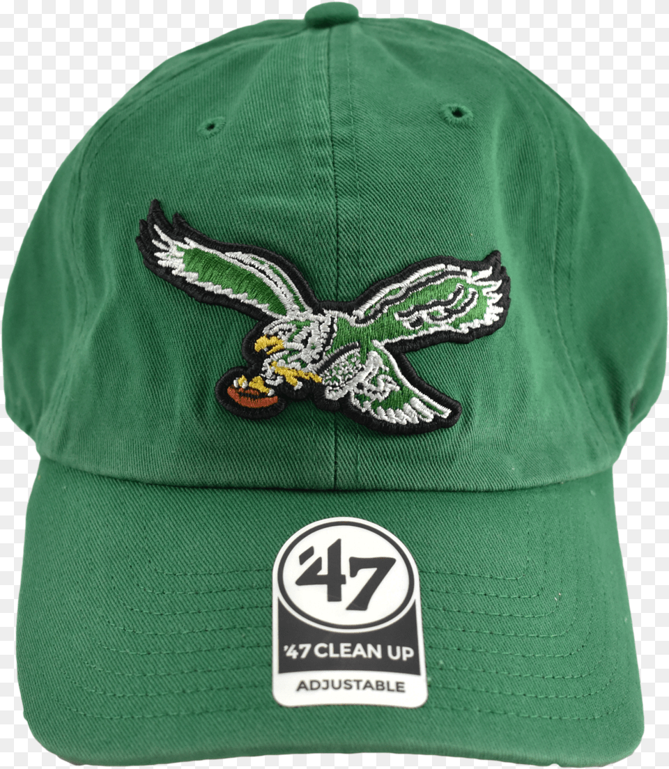 Philadelphia Eagles Retro 47 Brand Nfl Dad Hat Baseball Cap, Baseball Cap, Clothing, Animal, Insect Png