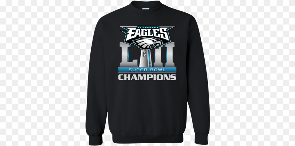 Philadelphia Eagles Super Bowl 2018 Champions T Shirt Respect Existence Or Expect Resistance Sweater, Clothing, Hoodie, Knitwear, Long Sleeve Free Png