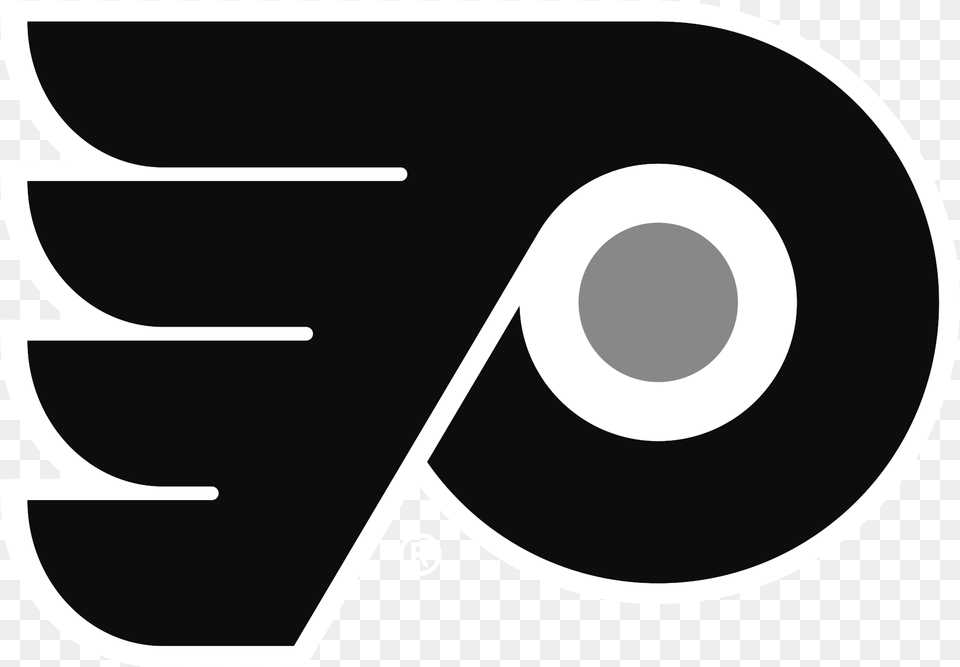 Philadelphia Flyers Logo Black And White, Text Free Transparent Png