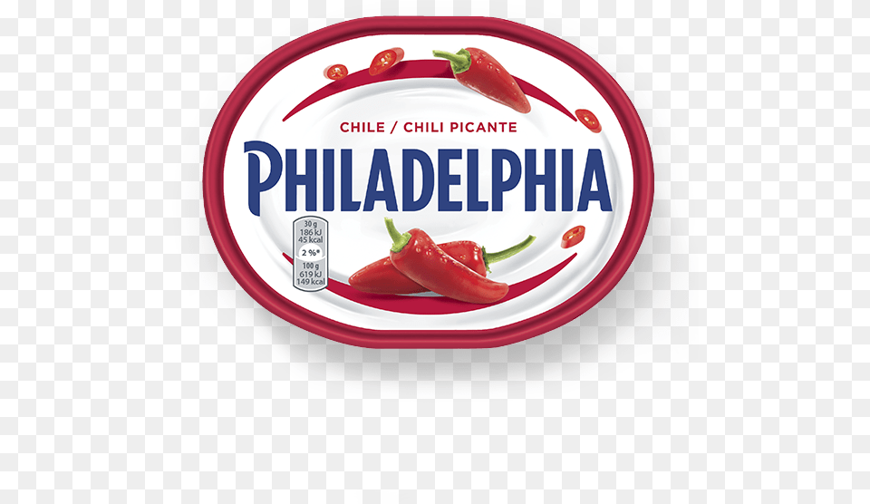 Philadelphia Garlic And Herb, Food, Plate, Ketchup, Pepper Free Png