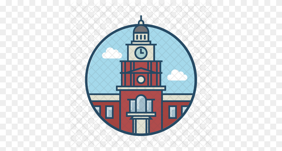 Philadelphia Icon, Architecture, Building, Clock Tower, Tower Png