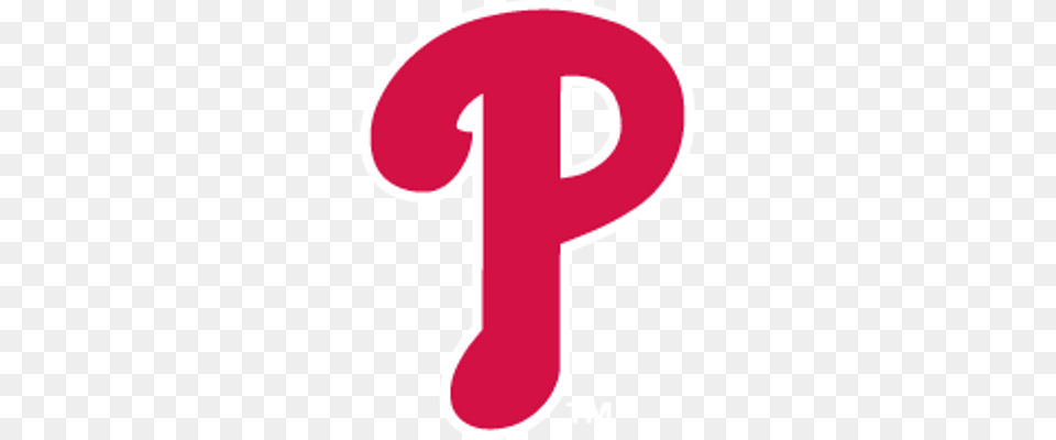 Philadelphia Phillies P Logo Transparent, Symbol, Text, Sign Free Png
