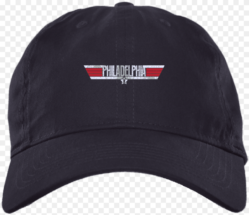 Philadelphia Top Gun Inspired Brushed Twill Unstructured Baseball Cap, Baseball Cap, Clothing, Hat, Swimwear Free Png