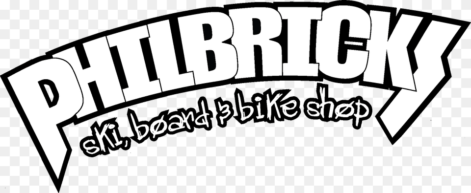 Philbrick S Ski Board Amp Bike Calligraphy, Text, Logo Free Png Download