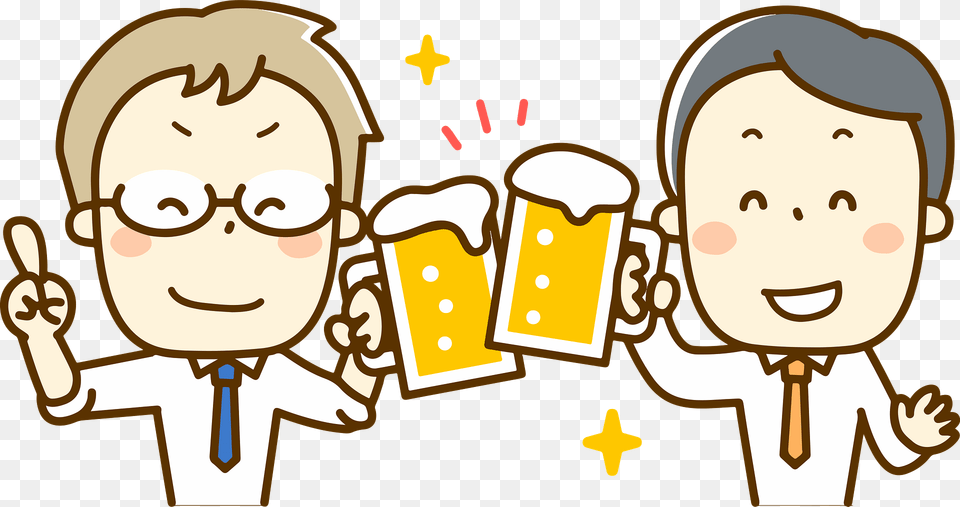Philip And James Business Men Are Drinking Beer Clipart, Glass, Face, Head, Person Free Png Download