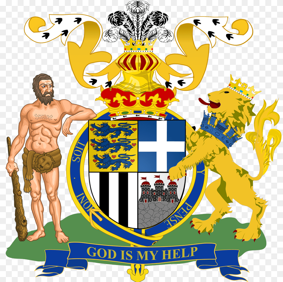 Philip Duke Of Edinburgh Coa Clipart, Emblem, Symbol, Adult, Male Free Png