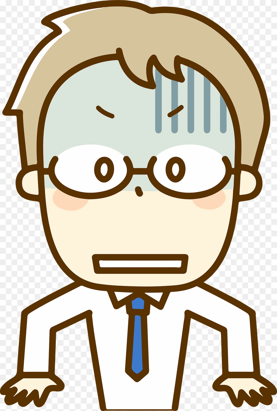 Philip Shocked Businessman Clipart, Accessories, Tie, Formal Wear, Face Png Image