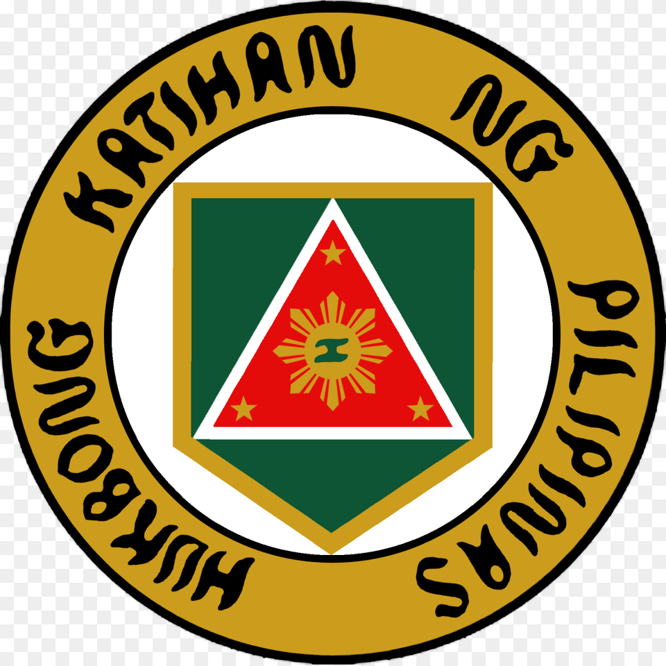 Philippine Army Official Seal, Logo, Badge, Symbol, Disk Png Image
