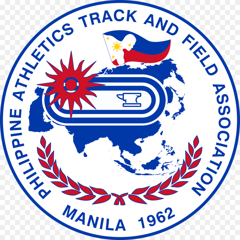 Philippine Athletics Track Amp Field Association, Emblem, Symbol, Logo Png Image