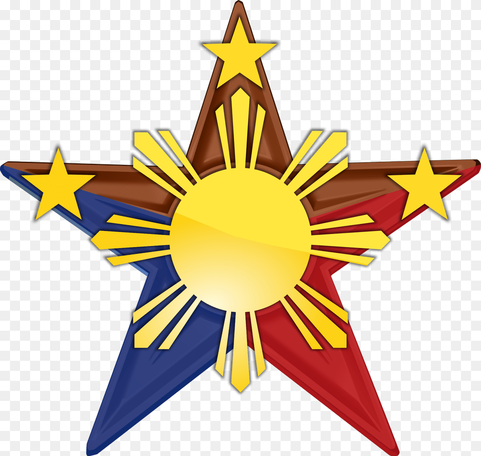 Philippine Barnstar Hires Vector, Star Symbol, Symbol, Cross Png Image