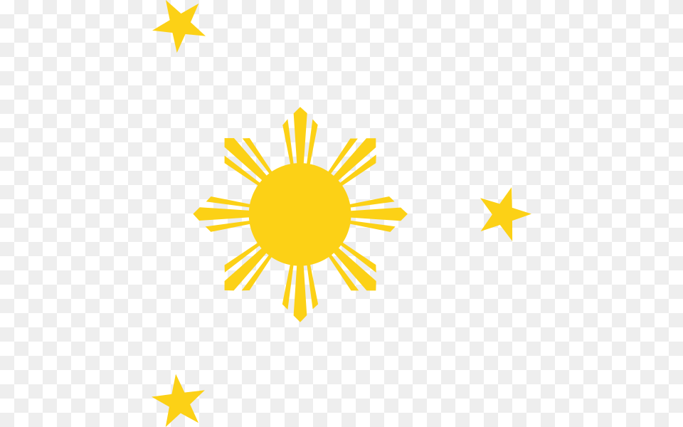 Philippine Flag Sun And Stars, Symbol, Outdoors, Nature, Star Symbol Free Png Download