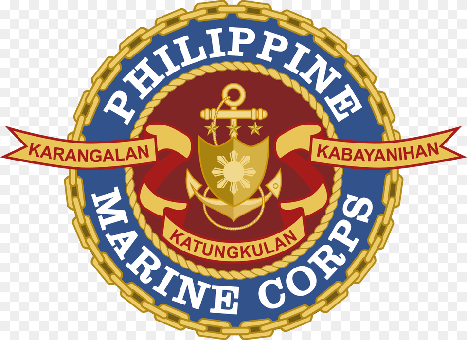 Philippine Marine Corps Logo United States Navy, Badge, Emblem, Symbol, Dynamite Free Transparent Png