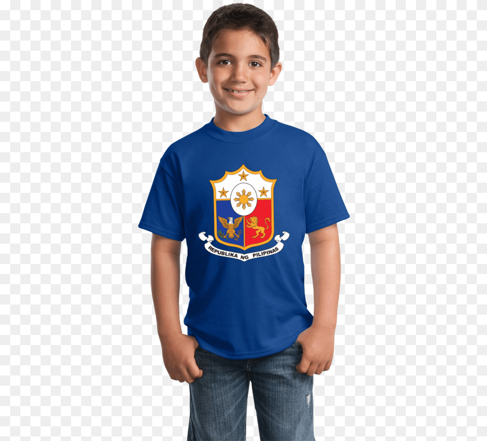 Philippines Coat Of Arms Filipino Pride Heritage Love Flag Tshirt, T-shirt, Shirt, Clothing, Person Png