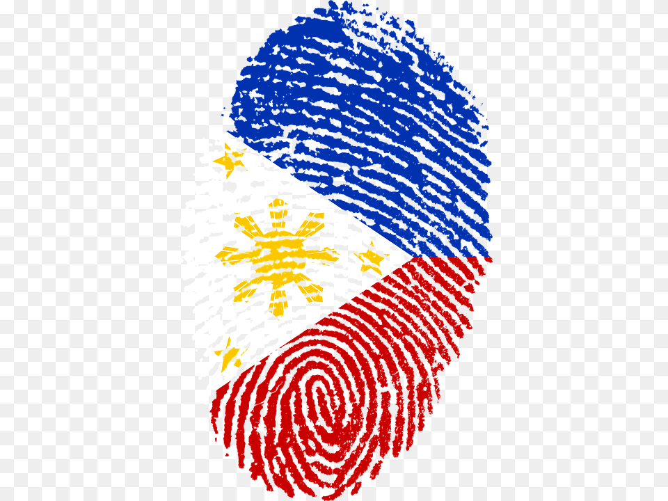Philippines Flag Fingerprint Country Pride Fingerprint Philippines, Person, Home Decor, Logo Png
