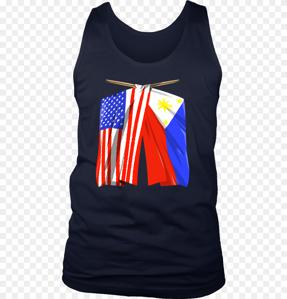 Philippines Flag Tank Filipino American Flag Tank T Shirt, Clothing, T-shirt, Tank Top, Adult Free Png Download