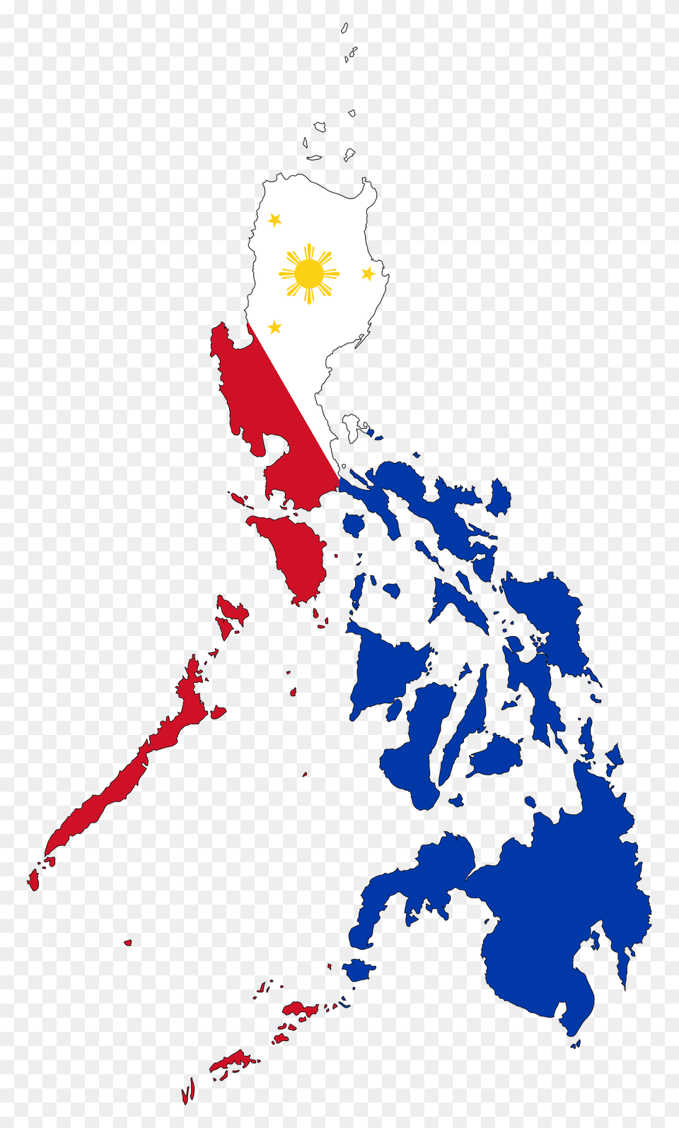 Philippines Map Flag With Stroke Clipart, Plot, Chart, Outdoors, Nature Png