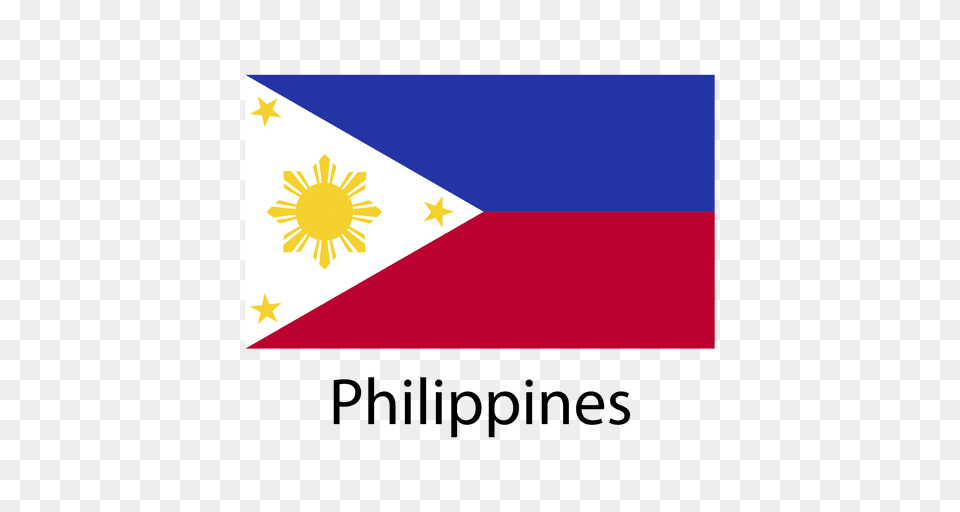 Philippines National Flag, Triangle Free Png Download