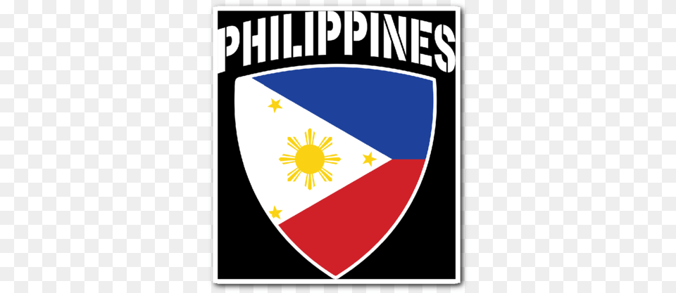 Philippines Pride Vinyl Sticker Sticker, Armor, Logo, Shield Free Transparent Png