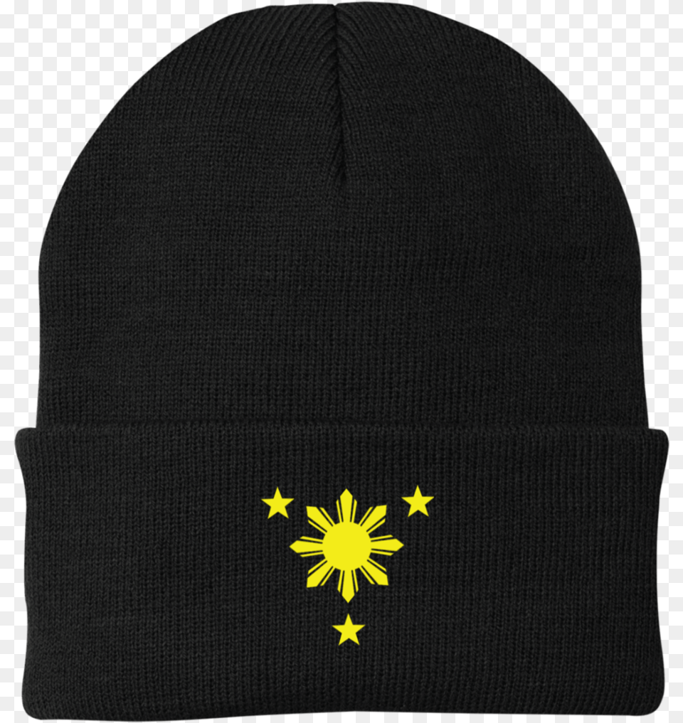 Philippines Sun And Stars Knit Cap, Beanie, Clothing, Hat Free Transparent Png