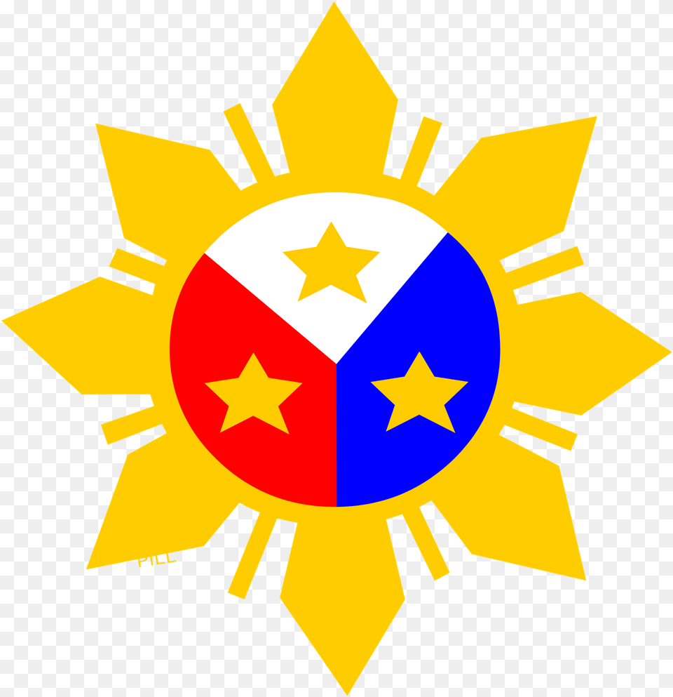 Philippines Sun Logo, Symbol, Star Symbol, Emblem Png Image