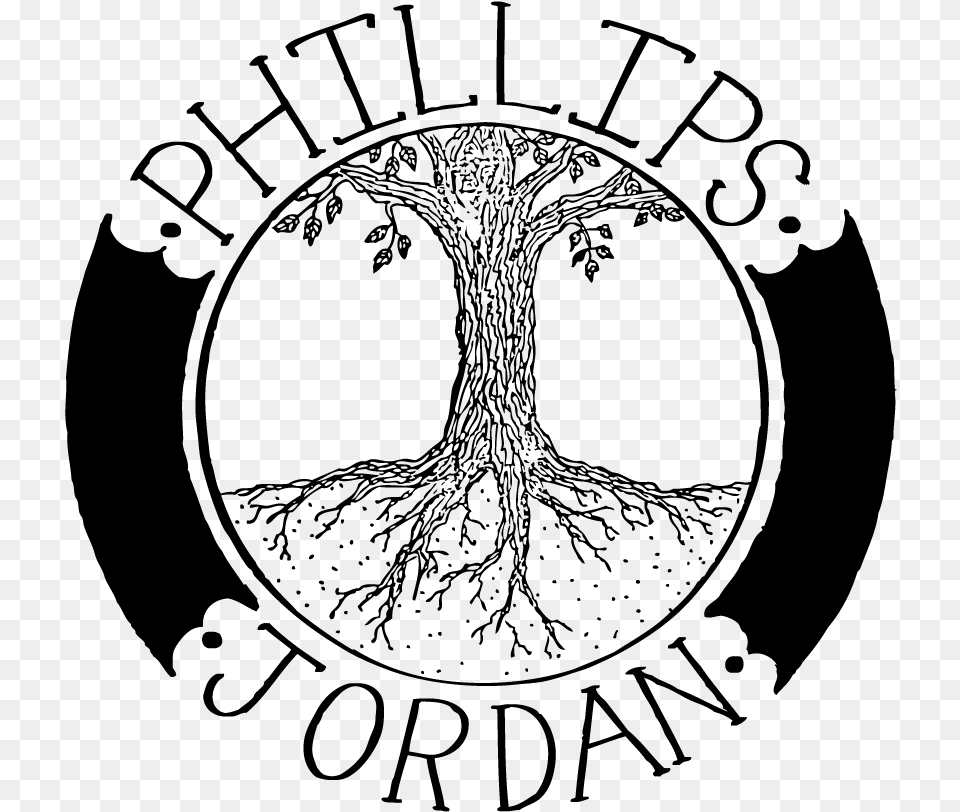 Phillips Jordan Family Logo Circle, Gray Png Image