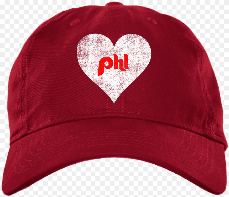 Philly Baseball Heart Brushed Twill Unstructured Embroidered Philadelphia, Baseball Cap, Cap, Clothing, Hat Png Image