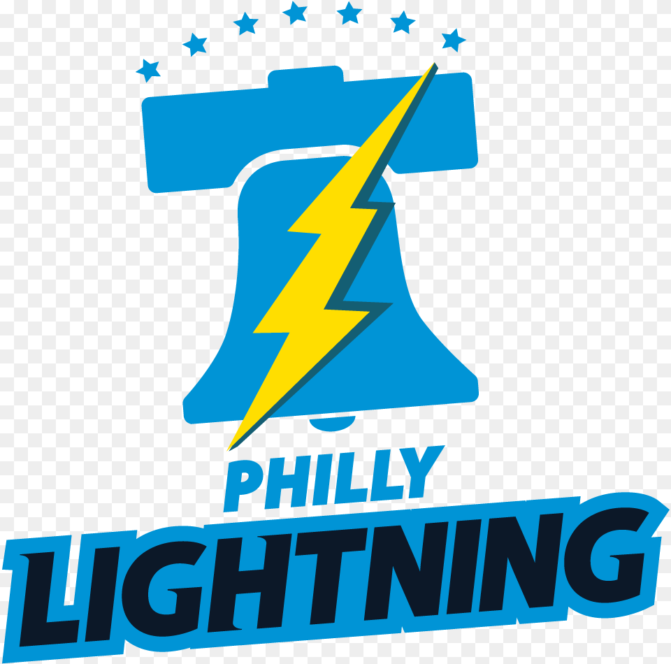 Philly Lightning Graphic Design, Logo, Symbol, Emblem Free Transparent Png