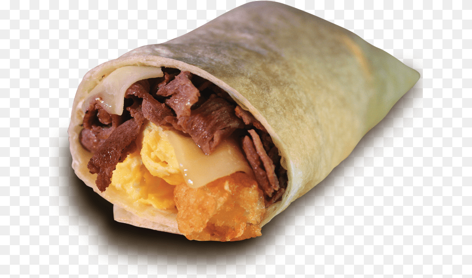 Philly Steak Egg And Cheese Burrito Sneaky, Burger, Food, Sandwich Wrap Png