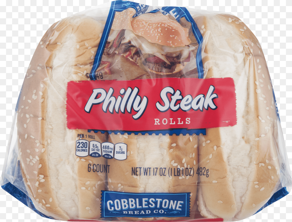 Philly Steak Rolls 6 Ct 17 Oz Meat, Burger, Food, Bread, Adult Free Png