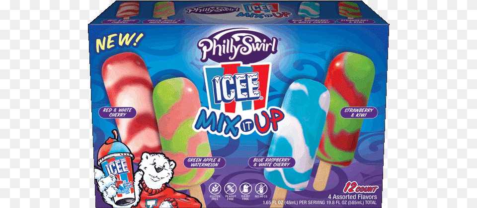 Phillyswirl Icee Mix It Ups, Food, Sweets, Candy, Ice Pop Free Png