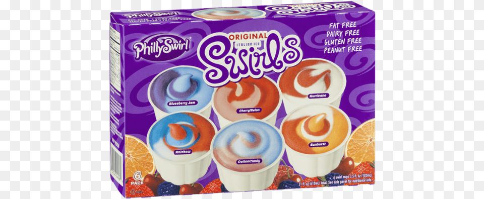 Phillyswirl Italian Ice, Yogurt, Dessert, Food, Cup Png