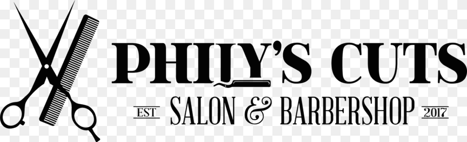 Philyquots Cuts Brick Nj Logo Philyquots Cuts Logo Scissors Salon And Barber Pics, Firearm, Gun, Handgun, Weapon Png