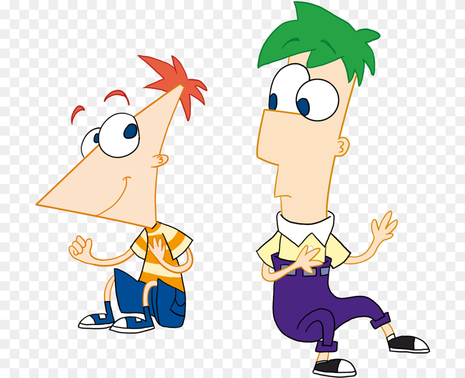 Phineas And Ferb Characters Image Cartoon Character Phineas And Freb, Baby, Person, Book, Comics Free Png Download