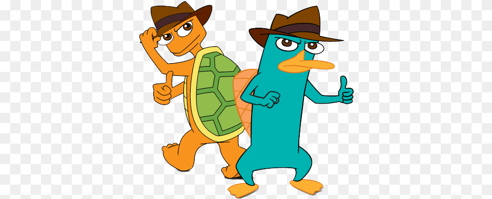 Phineas And Ferb Phineas And Ferb Characters Perry Agent P And Agent T, Baby, Person, Clothing, Hat Free Png