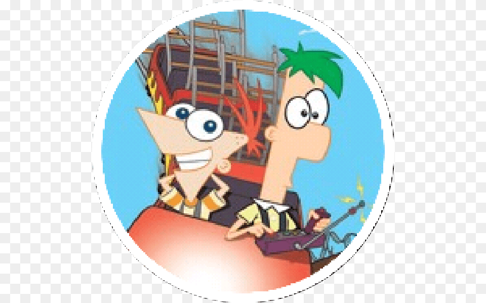 Phineas And Ferb Roller Coaster, Book, Comics, Publication, Baby Free Png Download