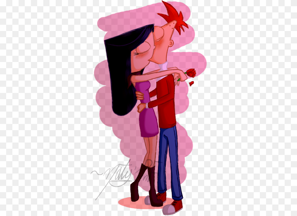 Phineas E Ferb Phineas And Isabella Kiss, Book, Comics, Publication, Adult Free Transparent Png