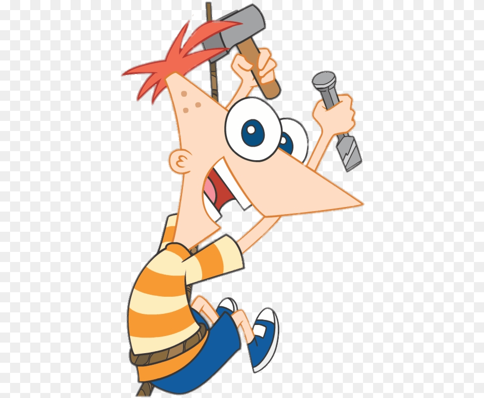 Phineas Flynn Climbing Phineas And Ferb, People, Person, Book, Comics Png Image