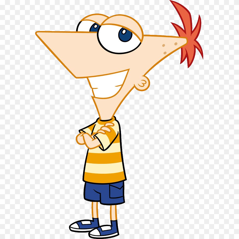 Phineas Smiling Phineas And Ferb Stun Phin Body Costume T Shirt Orange, Clothing, Hat, Boy, Child Free Png