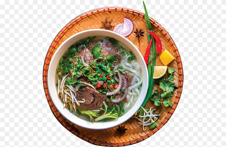 Pho Bo Thukpa, Bowl, Dish, Food, Meal Free Png Download