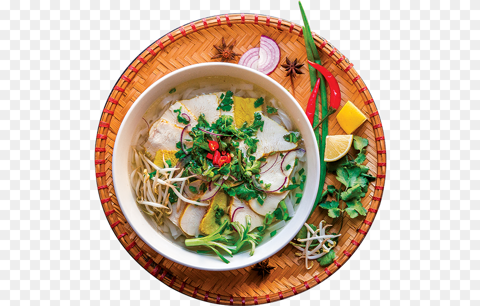 Pho Ga Asian Soups, Dish, Food, Meal, Food Presentation Free Png