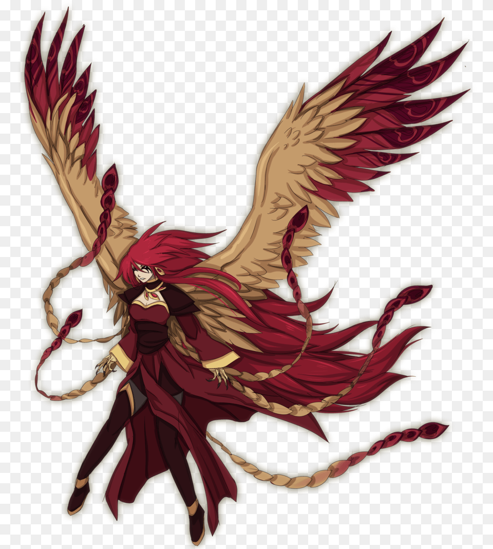 Phoenix Anime Illustration, Person, Angel Free Png
