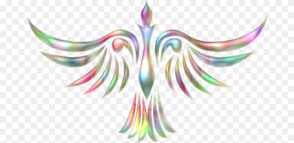 Phoenix Bird 1 Clipart Icon Phoenix Bird On Transparent Background, Accessories, Pattern, Fractal, Ornament Png Image