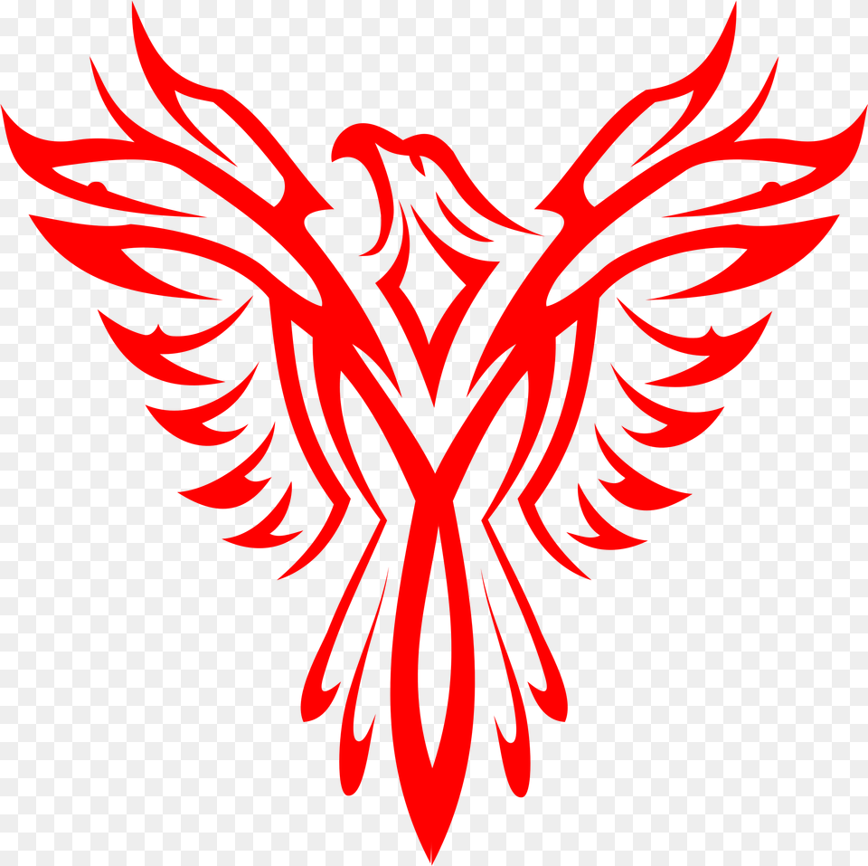 Phoenix Bird 3 Eagle Black And White, Emblem, Symbol, Person Png