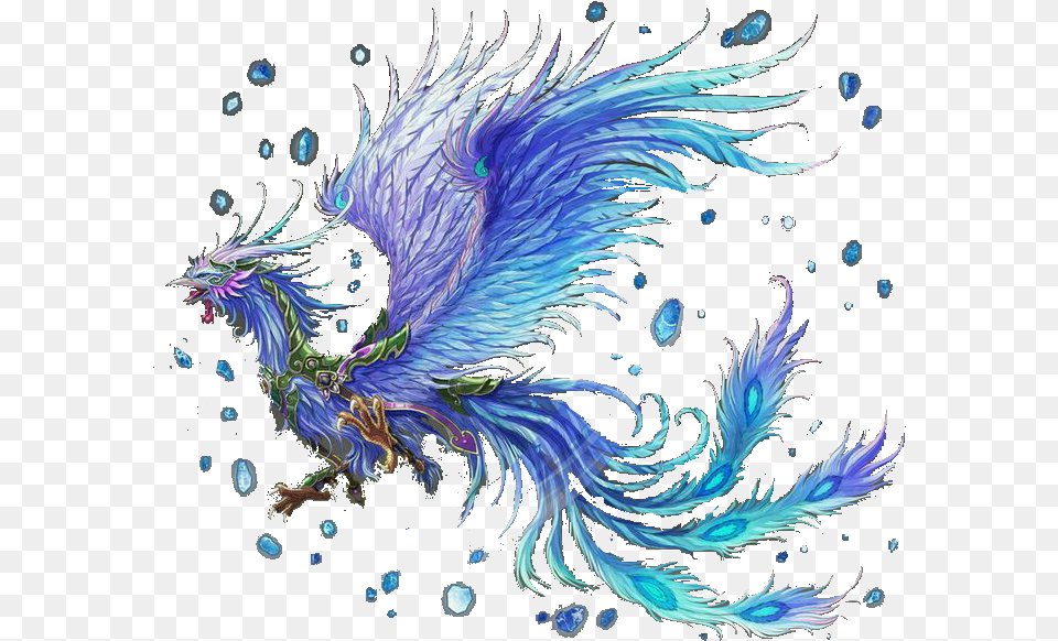 Phoenix Bird Blue Phoenix Bird, Dragon, Animal, Pattern Png